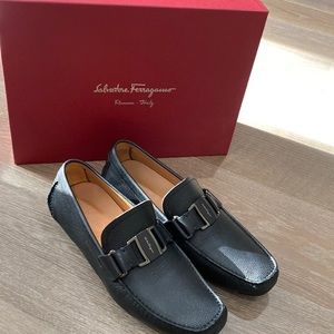 Salvatore Ferragamo classic black sardegna style .